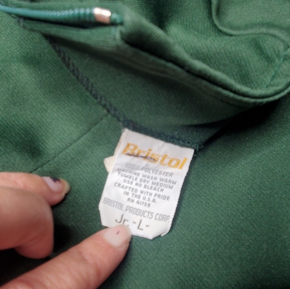 Vintage Cheerleading Top Green Indians XS - Picture 4 of 8